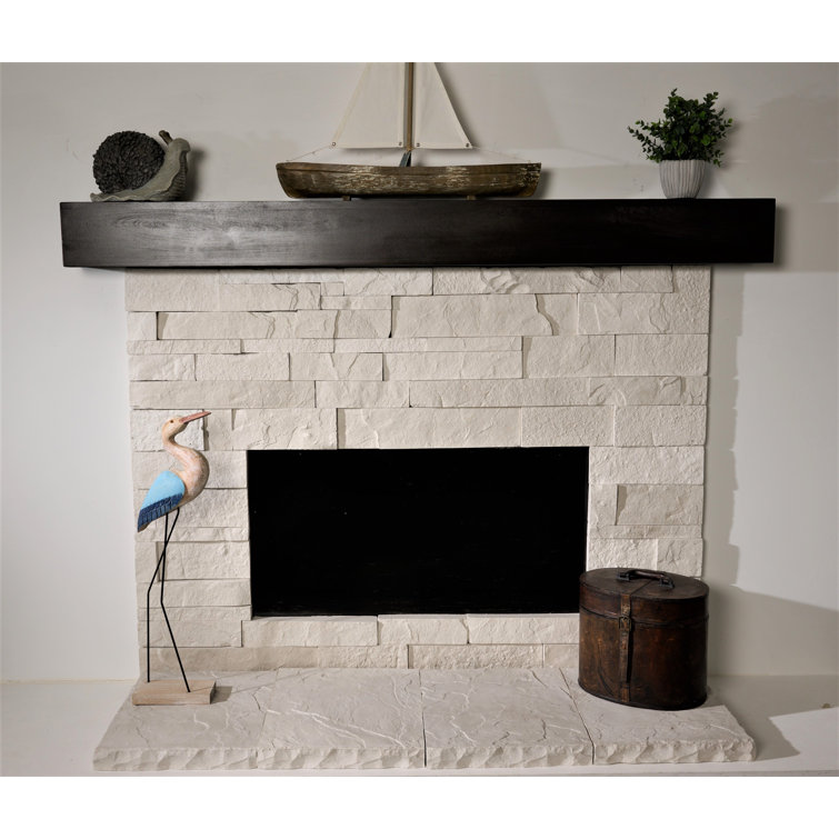 Dry Stack Stone Fireplace Surround 